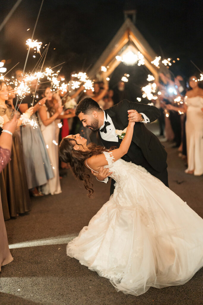 Bride and groom wedding dip. | Gabys Films